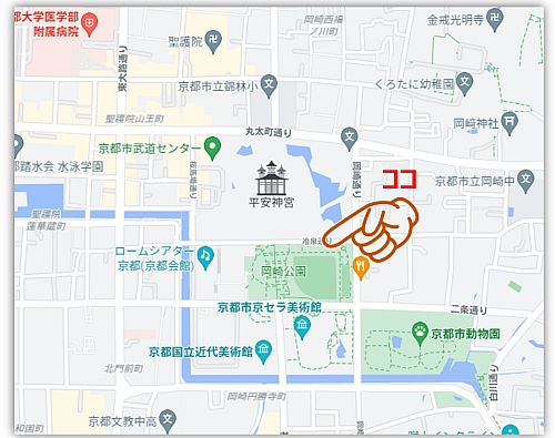 平安神宮　地図2021121001