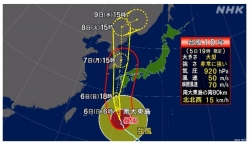 200905　NHK ニュース　2020年9月5日 19時02分　台風10号