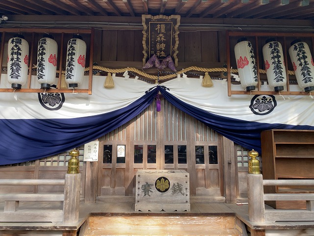 橿森神社②　拝殿