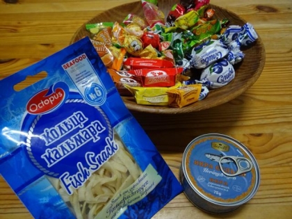 ロシア系スーパーで買った食品