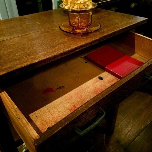レトロな古い木の机（木製デスク） - [Sold Out]過去の販売商品