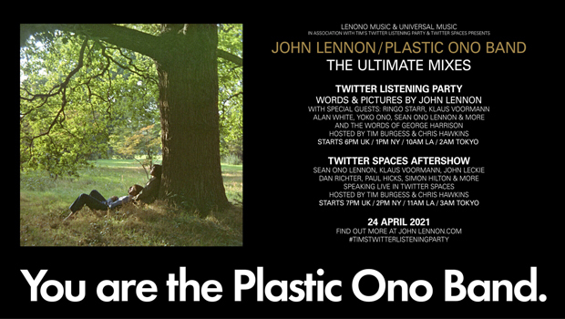 JOHN LENNON／PLASTIC ONO BAND THE ULTIMATE MIXES Twitter Listening Party
